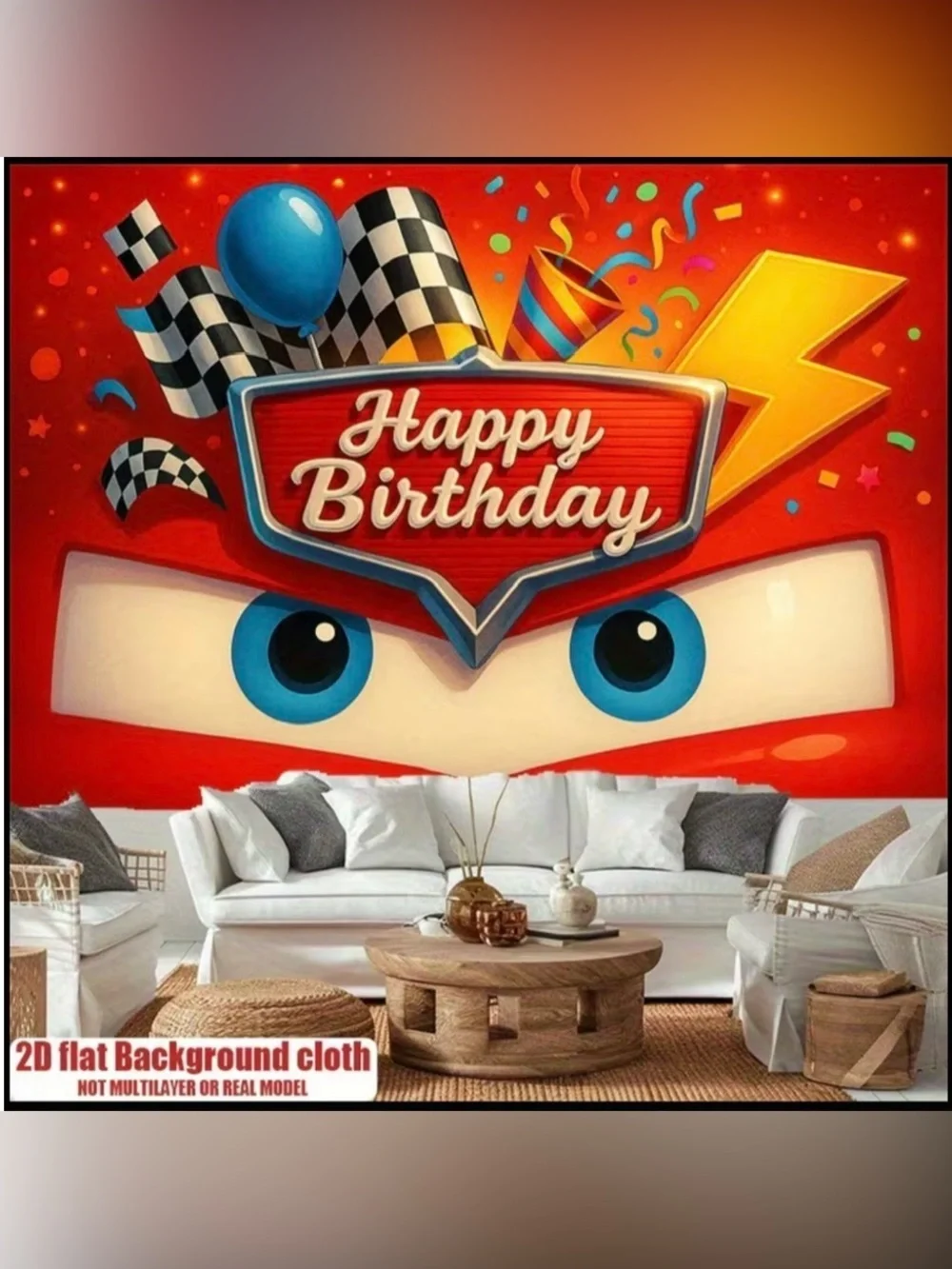 Cars Birthday Banner